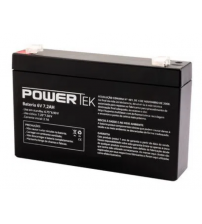 BATERIA - MULTILASER - Bateria PowerTek VRLA 6V 7,2Ah - EN004