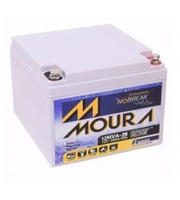 BATERIA PARA NOBREAK VRLA MOURA – MODELO: 12MVA260 – (26AH) – 12V