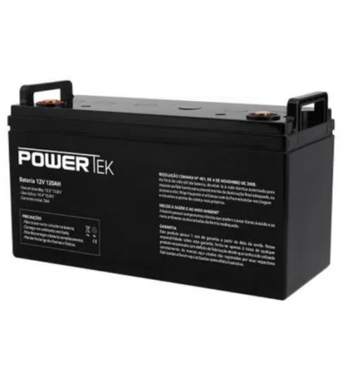 BATERIA - MULTILASER - Bateria PowerTek VRLA 12V 120Ah - EN029