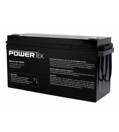BATERIA - MULTILASER - Bateria PowerTek VRLA 12V 150Ah - EN030