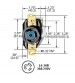 Tomada Padrão NEMA L6-30R - AC 30A / 250V 